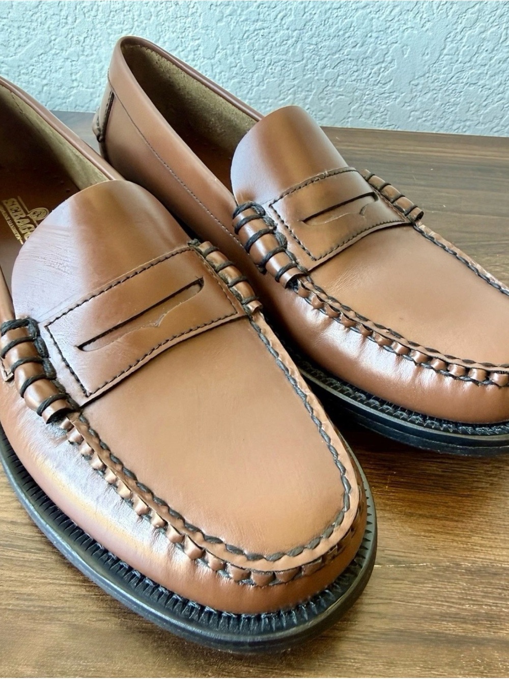 EUC•Sebago Classic Dan Women’s 8.5 loafer• light brown•$275 - Picture 2 of 7